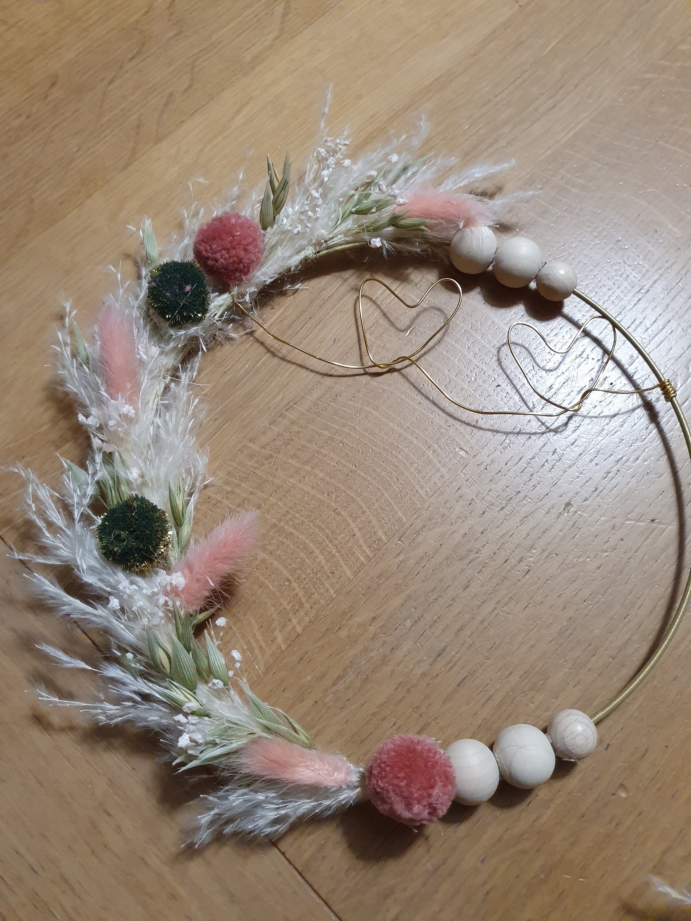 Couronne de Fleurs Séchées Ø20cm