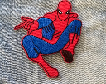 Spiderman Patch Iron on Embroidered Badge Patch Spider 
