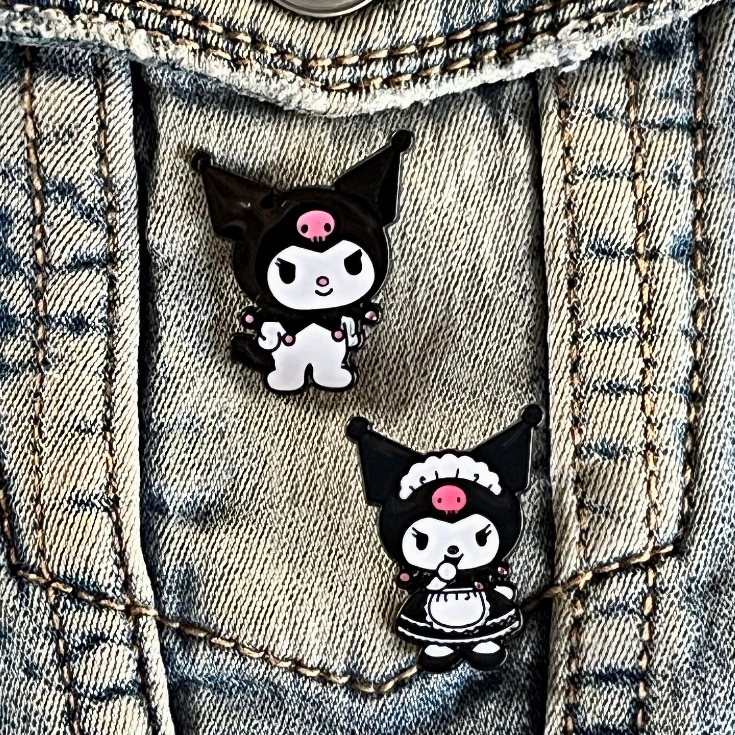 Kuromi Enamel Pin Cute Pins Button Aesthetic Lapel Anime Sanrio