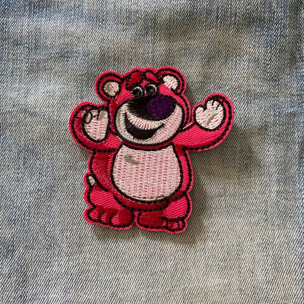 Lots o hugging bear from Toy Story Iron on Patch for Denim Jacket Patch, woody Buzz lightyear kids patch Applique pixar movie  Embroidered