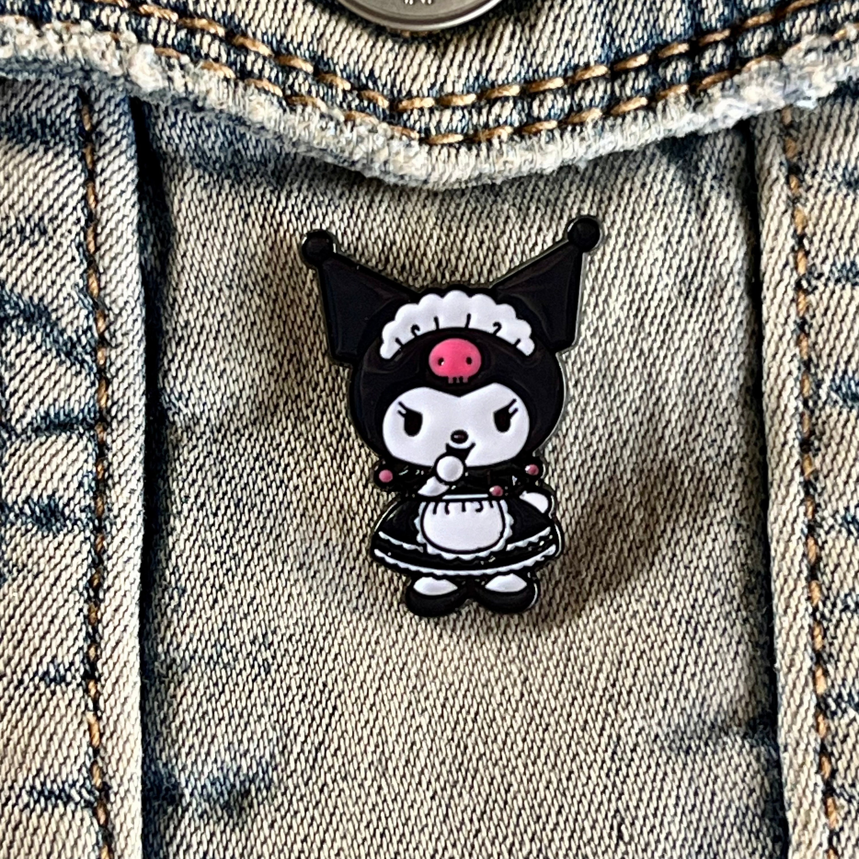 か*ち様 basicks My Melody Kuromi PATCH DENI basicks My Melody Kuromi PATCH DENIM