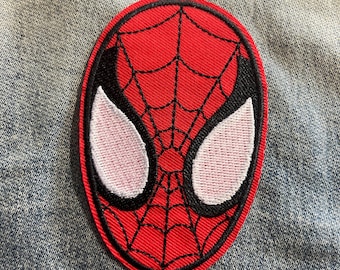 SpiderMan Super hero Iron on Patch for Denim Jacket Comic Patch Festival transfer for Jacket Man of steel Applique Embroidered patch