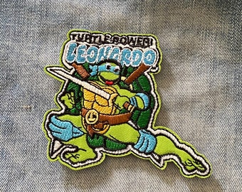 Ninja Turtles opstrijkbare patch voor spijkerjasje patch, kinderfilm appliqué geborduurde mutant Donatello Leonardo Michelangelo Raphael
