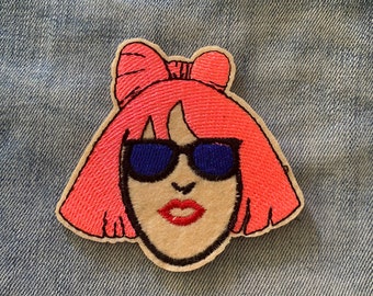 Lady Gaga Iron on Patch para Chaqueta de mezclilla o bolso famoso cantante Patch, icono de la música parche Applique Parche bordado