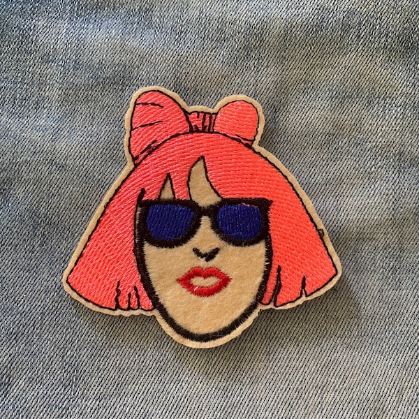 Lady Gaga Iron on Patch for Denim Jacket or bag famous singer Patch, music icon patch Applique Embroidered patch