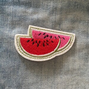 Watermelon Iron on Patch Costume patch for Retro Denim fruit patch for Jacket or jeans Festival Applique Embroidered patch for bag