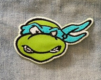 Ninja Turtles opstrijkbare patch voor spijkerjasje patch, kinderfilm appliqué geborduurde mutant Donatello Leonardo Michelangelo Raphael