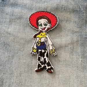Jessie from Toy Story Iron on Patch for Denim Jacket or bag Patch, woody Buzz lightyear kids patch Applique pixar movie  Embroidered patch