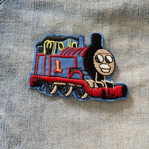 Thomas die kleine Lokomotive Thomas und Freunde Aufnäher für Jeansjacke oder Tasche, Aufnäher Kinder Aufnäher Gestickter Zug Aufnäher
