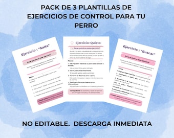 Dog Training Cards, Basic Commands (PDF Download)
