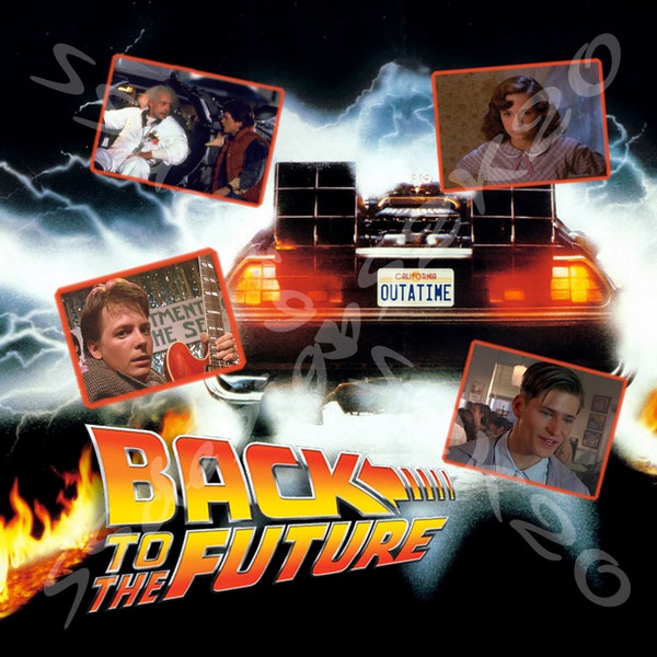 Back To The Future digital file for sublimation and/or printing