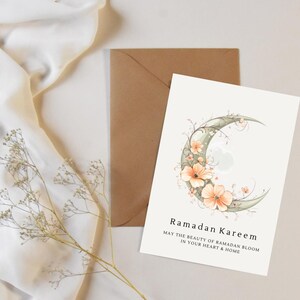 Carte Ramadan imprimable, carte Ramadan numérique, carte de voeux Ramadan, Ramadan Kareem, carte Ramadan imprimable, bricolage carte Ramadan, joyeux Ramadan
