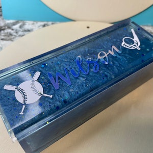 Perfectly Imperfect Handmade Resin 6x6 dominos set with box Custom personalized