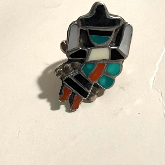 ZUNI LINCHEN SHETIMA Sterling and multi stone inl… - image 3