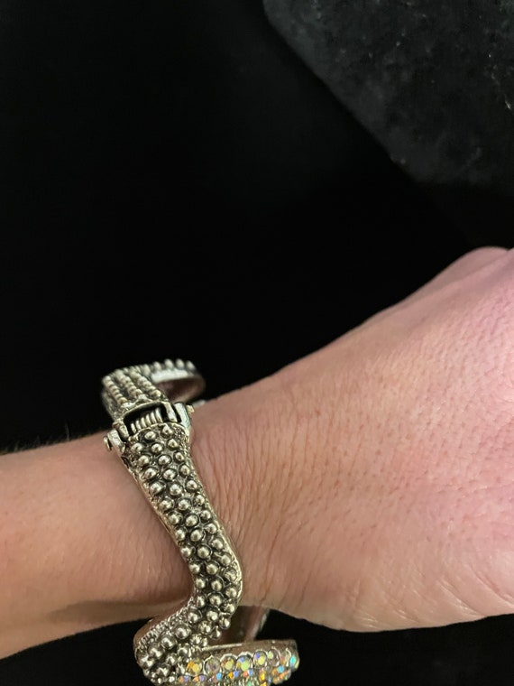 Double headed snake cuff bracelet - image 4