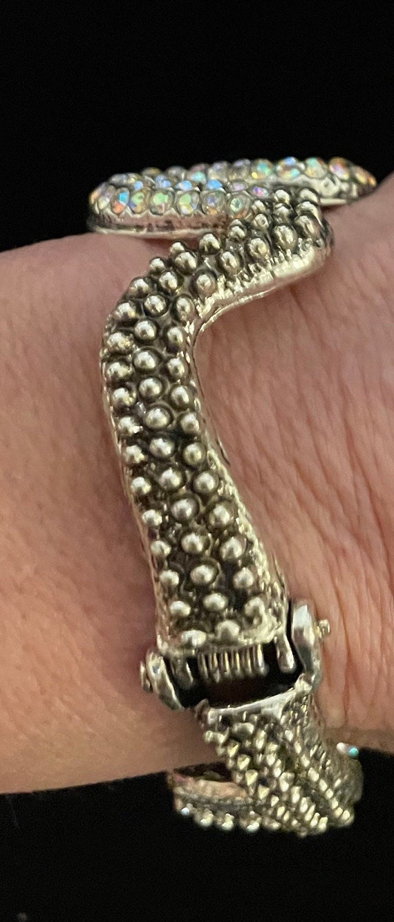 Double headed snake cuff bracelet - image 3