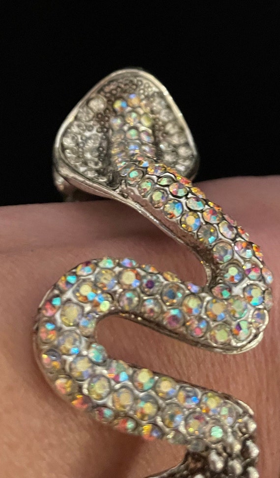 Double headed snake cuff bracelet - image 6