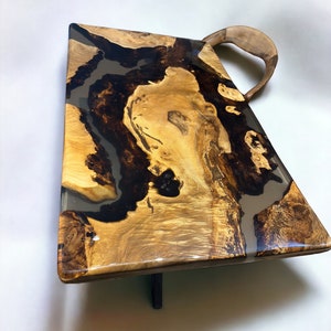 Clear Epoxy Table , Epoxy Dining Table , Epoxy Resin Wood Slab , Custom to Order , Free Shipping