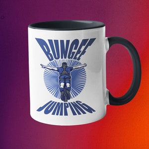 Bungee Jumping Mug - Bungee Jumping Gifts - Bungee Jumper - Bunge Jump Ceramic Mug - Bungee Jumper