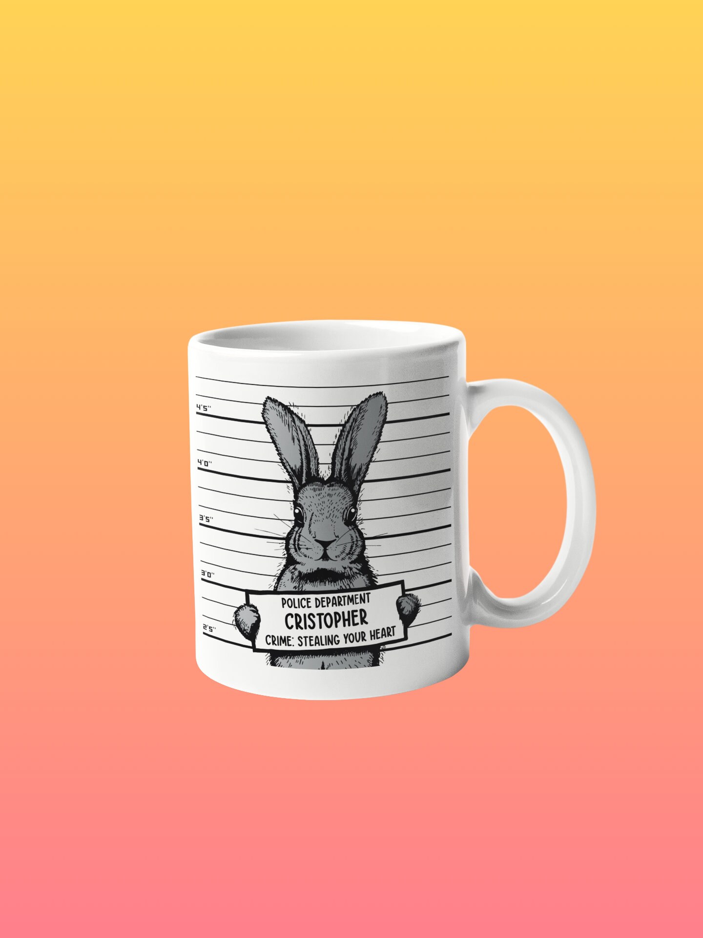 Personalized Bunny Rabbit Mug Rabbit Gifts Bunny Gifts Funny Bunny Mug