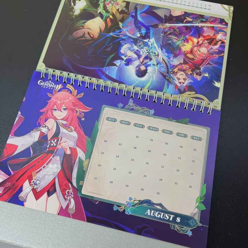 Genshin impact 2023 bureau kalender genshin impact kalender Etsy