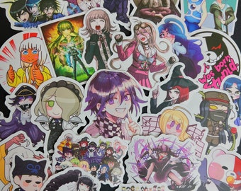 Danganronpa Stickers, 150 assorted Danganronpa anime stickers, danganronpa stickers, Anime stickers, waterproof stickers