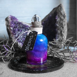 LED MAGIC POTION GALAXY in the bottle / Decorative piece / Cosplay / Fantasy Flask / Space in a jar / Lamp