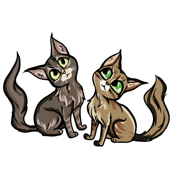 Two Cats PNG Images With Transparent Background