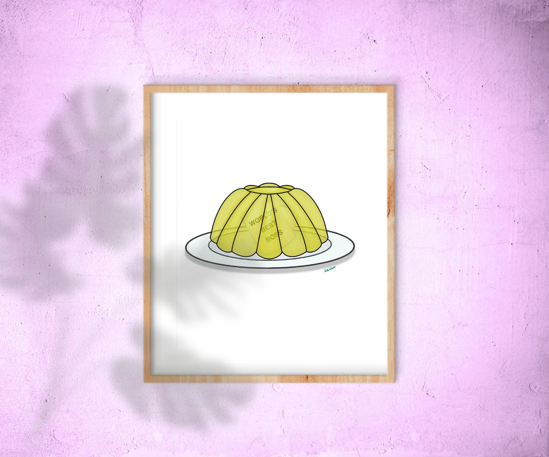 The Office World's Best Boss Mug in Jello Art Print, Digital Download