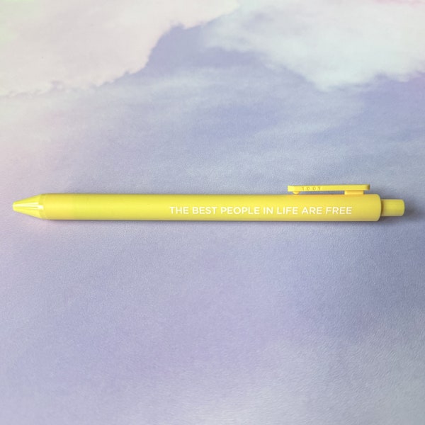 The Best People in Life Are Free jotter pen, 1989 New Romantics inspired Jotter pen, gift for swifties, swiftie gift, swiftie pen set