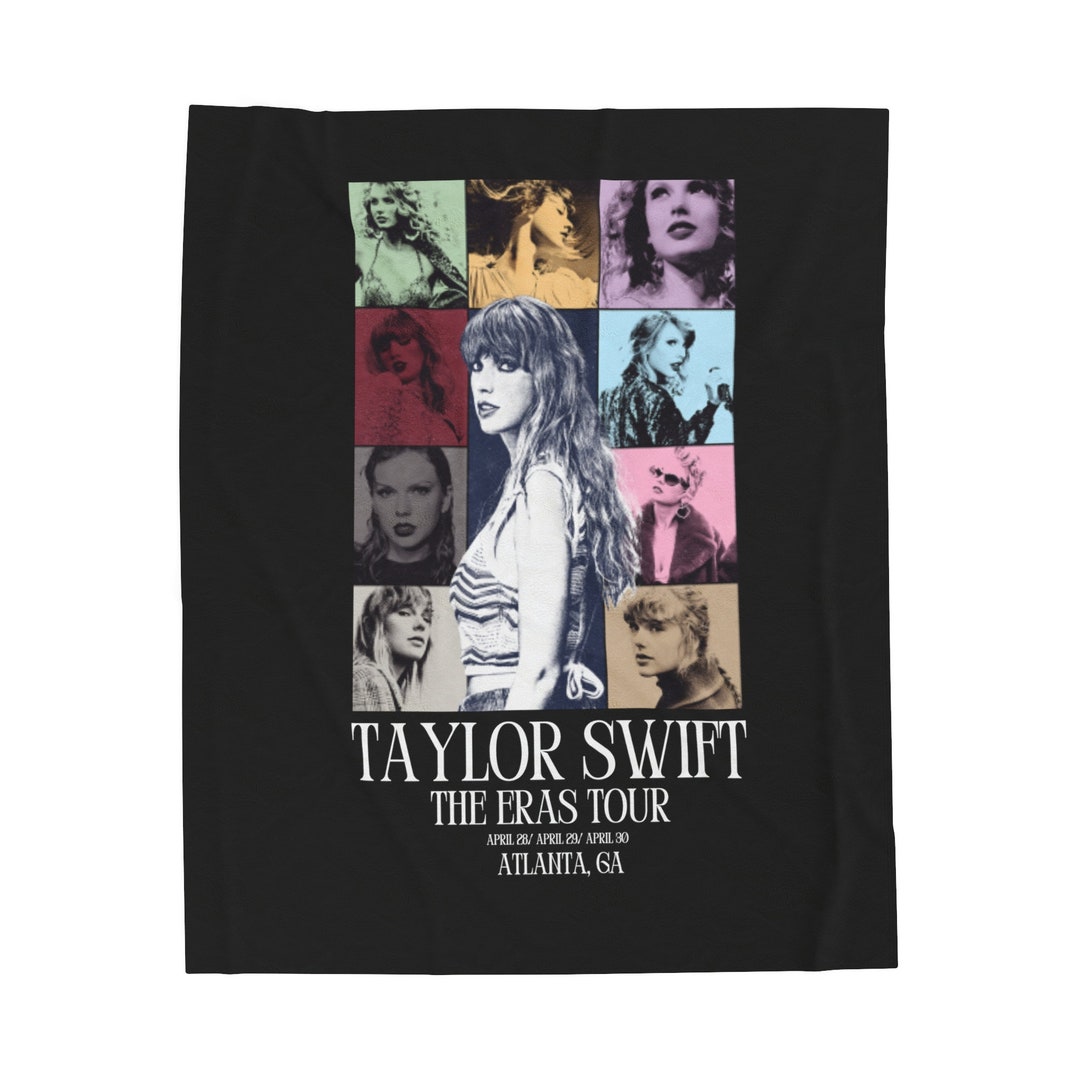 Personalized Taylor Swift Eras Tour Keepsake, Velveteen Plush Blanket