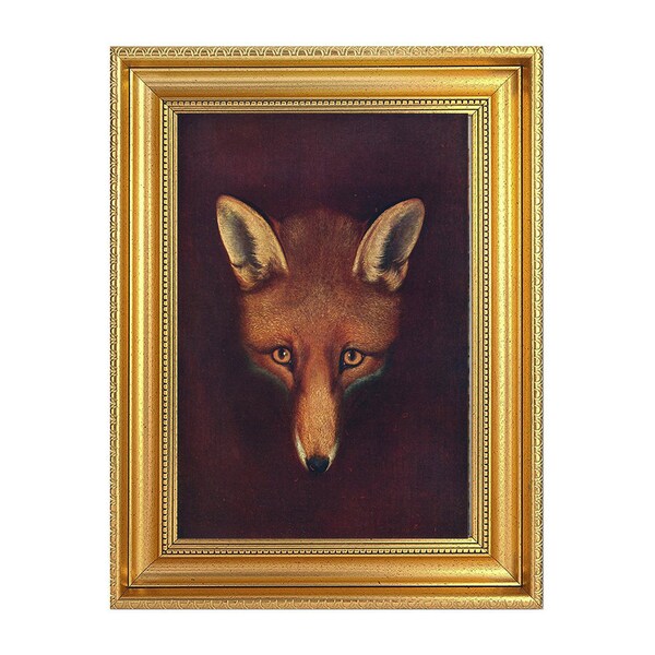 Painting Fox head by Philip Reinagle Print on canvas framed or unframed