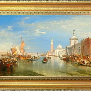Beautiful Oil Painting Venice by William Turner Print on canvas framed or unframed