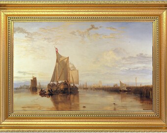 Beautiful Oil Painting Seascape by William Turner Print on canvas framed or unframed