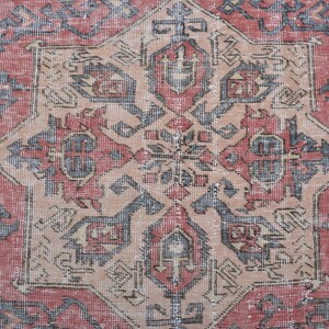 4x7 Wool Rug,Home Decor,4x7 Turkish Rug,Boho Rug,Home Living,4x7 Rug,Oushak Rug,4x7 Vintage Rug,Bedroom Rugs,Wool Rug,Living Room Rug,
