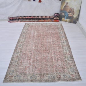 4x8 Rug,4x8 Area Rug,4x8 Turkish Rug,4x8,4x8 Bedroom Rug,Bedroom Rug,Handmade Rug,Anatolian Rug,Neutral Rug,Oushak Rug,Custom Rug,Rug