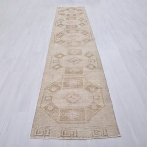 2x13 Vintage Rug,Runner Rug,Oushak Rug,patcwork Runner,2x13 Natural Runner,Turkish Rug,Oushak Rug,Vintage Runner,Turkish Runner Rug,2x13 Rug