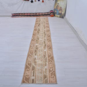 2x13 Vintage Rug,Runner Rug,Oushak Rug,patcwork Runner,2x13 Natural Runner,Turkish Rug,Oushak Rug,Vintage Runner,Turkish Runner Rug,2x13 Rug