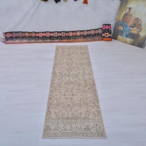Entry Rug,Turkish Runner Rug,2x7 Vintage Rug,Runner Rug,2x7 Turkish Rug,Handmade Rug,2x7 Oushak Rug,2x7 Runner Rug,Vintage Runner Rug,