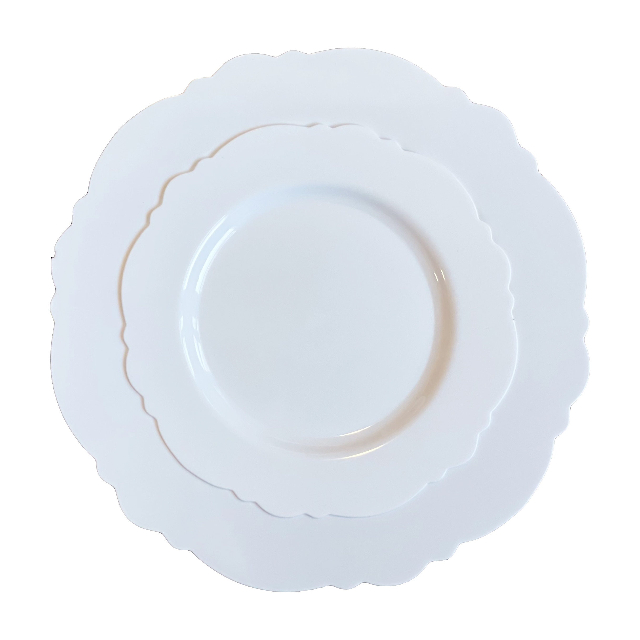 Mod Pearl Shimmer Collection. Pearlized Wedding Plates. Disposable