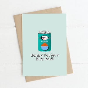 Vaderdagkaart - 'Happy Farters Day Dad!' Leuke kaarten, Ierse vader, vaderdagkaarten, kaarten voor hem, grappige kaarten voor papa
