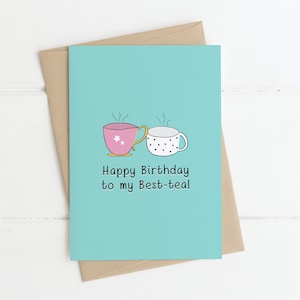 Cartão de aniversário - MELHOR CHÁ | Cartões irlandeses, cartão de aniversário irlandês, cartão de aniversário engraçado, presentes irlandeses, aniversário do melhor amigo, aniversário do melhor amigo, aniversário