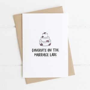 Cartes de mariage - « Félicitations aux jeunes mariés » Cartes irlandaises, Carte de mariage irlandaise, Carte de fiançailles irlandaise | Formats A5 et A6