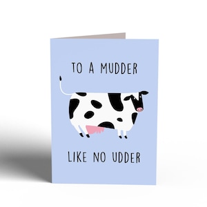 Muttertag/Geburtstagskarte - LIKE NO UDDER | Lustige Karten, Muttertagskarte, irische Mammy, irische Geburtstagskarte, Mamakarte, lustige Mamkarte,