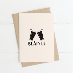 Carta Sláinte - Cheers "To Health" in as Gaeilge, Carte divertenti, Celebrazione, Carte irlandesi, Regali irlandesi