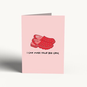 バレンタインカード - BED CROC | アイルランドのバレンタインデーカード、男性向けカード、女性向けカード、面白いバレンタイン、アイルランドのギフト、バレンタインの駄洒落、クロックス