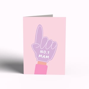 Cartão de Dia das Mães - NO.1 MAM | Cartões engraçados, Cartão de Dia das Mães, Irish Mammy, Cartão de aniversário irlandês, Cartão de mãe, Cartão engraçado de mam, Presentes de dia das mães