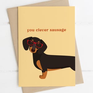 Carte SAUCISSE INTELLIGENTE - carte irlandaise porte-bonheur, travaux de déménagement, félicitations pour avoir réussi votre test, remerciement irlandais, nouvelle carte d'emploi, réussite aux examens