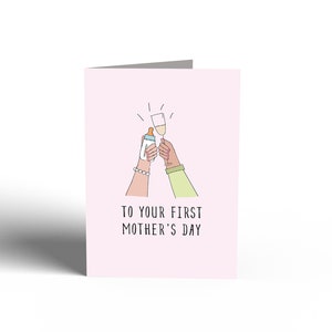 Moederdagkaart - EERSTE MOEDERSDAG | Moeders Dagkaart, Ierse Mammy, Ierse kaarten, Mama kaart, Grappige mam kaart, Moederdag cadeau-ideeën, nieuwe moeder