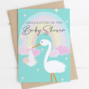 BABY SHOWER Glückwunschkarte - Neues Babykarte, irische Babykarten, Neuankömmling, Schwangerschaftsankündigung, Glückwunschkarte, Taufzeremonie,